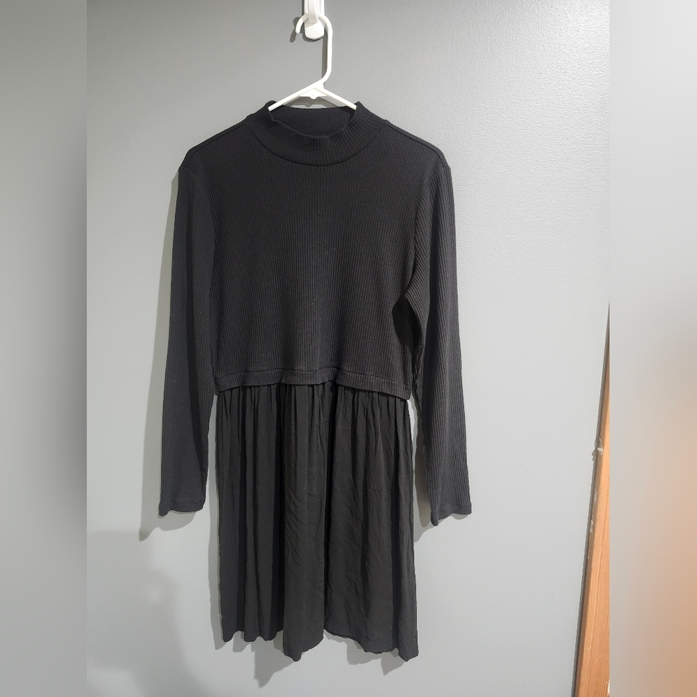 Maurices Chic Black Long Sleeve Womens Dress Size Large